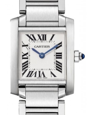 Cartier Tank Francaise Ladies Watch Small Quartz Stainless Steel Silver Dial Bracelet W51008Q3 - BRAND NEW