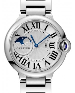 Cartier Ballon Bleu de Cartier Moonphase 37mm Stainless Steel Bracelet WSBB0050