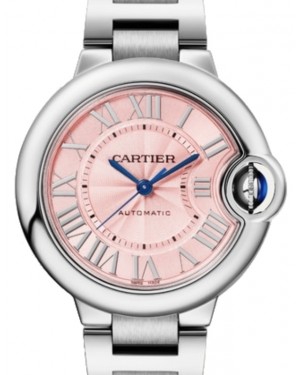 Cartier Ballon Bleu de Cartier 33mm Stainless Steel Pink Dial WSBB0046