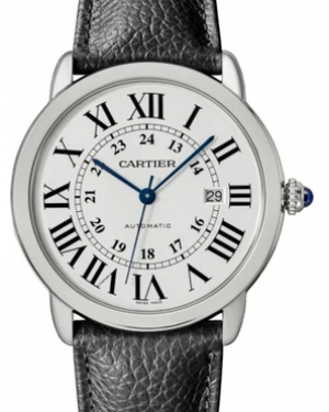 Cartier Ronde Solo de Cartier Automatic Stainless Steel 42mm Silver Dial Alligator Leather Strap WSRN0022 - BRAND NEW