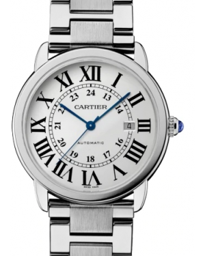 Cartier Ronde Solo de Cartier Men's Watch Automatic Stainless Steel 42mm Silver Dial Steel Bracelet W6701011 - BRAND NEW