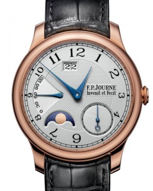 F.P.Journe Octa Automatique Lune Rose Gold 40mm Silver Dial Leather Strap - BRAND NEW