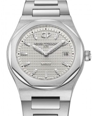 Girard Perregaux Laureato 34mm Stainless Steel Silver Dial 80189-11-131-11A
