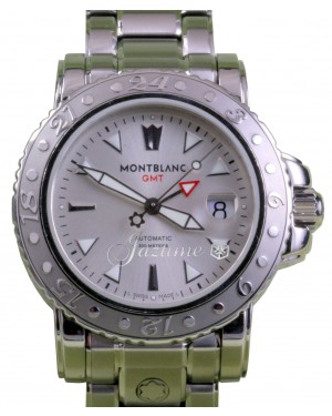 MontBlanc XL GMT 8469 Men's 41mm Stainless Steel Silver