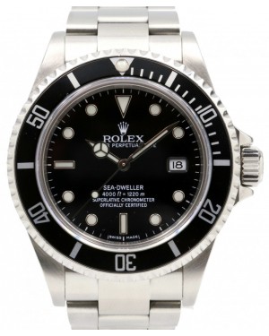 Rolex Sea-Dweller Diver Date Stainless Steel 40mm Black Dial 16600 PRE-OWNED