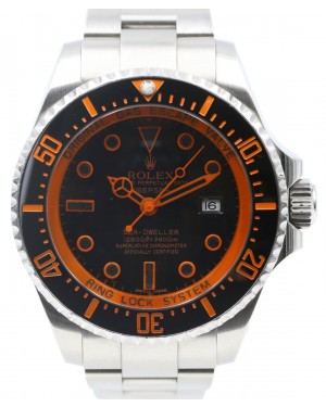 Rolex Deepsea Ceramic 44mm Orange Sea Dweller PVD Black DLC 126660