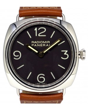 Panerai PAM 232 Radiomir 1938 Black 47mm Stainless Steel Leather BOX PAPERS