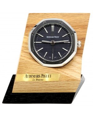 Audemars Piguet Royal Oak Alarm Desk Clock Black Tapisserie Quartz