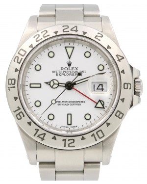 Rolex Explorer II 16570 Men's 40mm Stainless Steel Oyster GMT Date BOX PAPERS