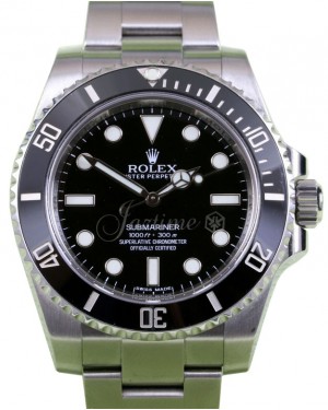 Black Dial, No Date Rolex Submariner Watches ON SALE