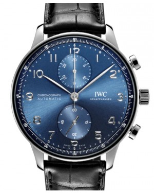 IWC Portugieser Chronograph Stainless Steel 41mm Blue Dial IW371606