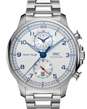 IWC Portugieser Yacht Club Chronograph Stainless Steel 44.6mm Silver Dial IW390702