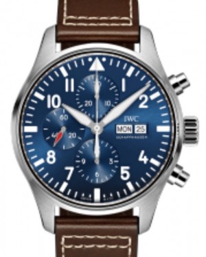 IWC Pilot's Watch Chronograph Edition "Le Petit Prince" Stainless Steel  43mm Blue Dial IW377714