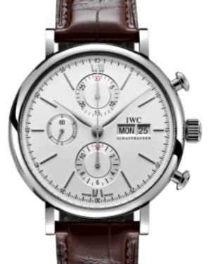 IWC Portofino Chronograph Stainless Steel 42mm Silver Dial IW391027