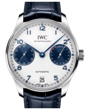 IWC Portugieser Automatic Stainless Steel 42.3mm White Dial IW500715 - BRAND NEW