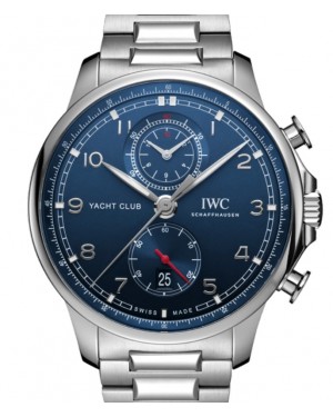 IWC Portugieser Yacht Club Chronograph Stainless Steel 44.6mm Blue Dial IW390701 - BRAND NEW