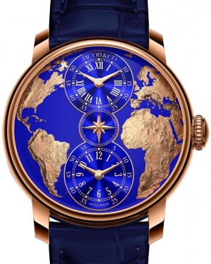 Jacob & Co. The World Is Yours Dual Time Zone 43mm Rose Gold DT100.40.AA.AA.ABALA - BRAND NEW