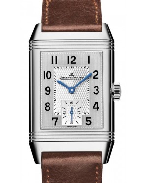 Jaeger-LeCoultre Calibre 854A Reverso Classic Medium Duoface Small Seconds Q2458422 Black / Guilloche Stainless Steel Leather 42.9 x 25.5mm Manual-Winding - BRAND NEW