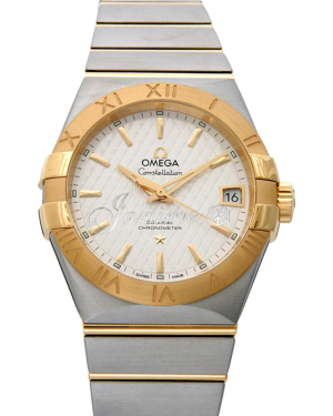 OMEGA 123.20.38.21.02.009 CONSTELLATION CO-AXIAL 38mm STEEL AND YELLOW GOLD - BRAND NEW