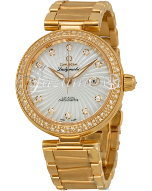 OMEGA 425.65.34.20.55.001 Ladymatic 34 mm Red Gold BRAND NEW