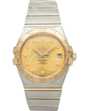 OMEGA 123.20.35.20.58.001 CONSTELLATION CO-AXIAL 35mm STEEL AND YELLOW GOLD - BRAND NEW