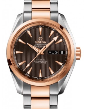 Omega Seamaster Aqua Terra 150M Co-Axial Chronometer Annual Calendar 38.5mm Stainless Steel Red Gold Grey Dial Steel Red Gold Bracelet 231.20.39.22.06.001 - BRAND NEW