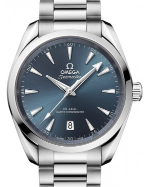 Omega Seamaster Aqua Terra 150M Co-Axial Master Chronometer 38mm Stainless Steel Blue Index Dial Steel Bracelet 220.10.38.20.03.003 - BRAND NEW