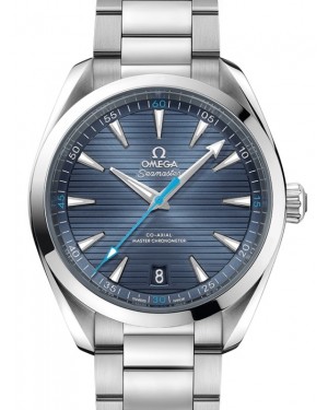 Omega Seamaster Aqua Terra 150M Co-Axial Master Chronometer 41mm Stainless Steel Blue Dial Steel Bracelet 220.10.41.21.03.002 - BRAND NEW