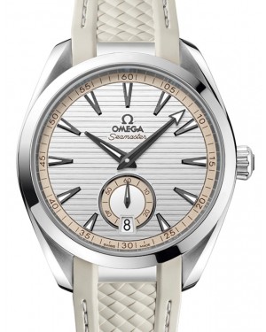 Omega Seamaster Aqua Terra 150M Co-Axial Master Chronometer Small Seconds 41mm Stainless Steel Silver Dial Rubber Strap 220.12.41.21.02.005 - BRAND NEW