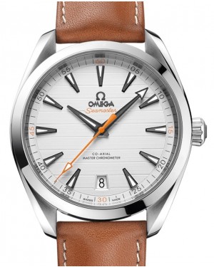 Omega Seamaster Aqua Terra 150M Co-Axial Master Chronometer Stainless Steel 41mm Silver Dial Leather Strap 220.12.41.21.02.001 - BRAND NEW