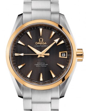 Omega Seamaster Aqua Terra 150M Omega Co-Axial 38.5mm Stainless Steel Yellow Gold Grey Dial Steel Bracelet 231.20.39.21.06.004 - BRAND NEW