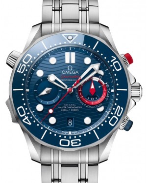 Omega Seamaster Diver 300M America's Cup Edition 44mm Steel Blue Dial 210.30.44.51.03.002