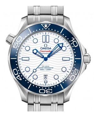 Omega Seamaster Diver 300m Co-Axial Master Chronometer 42mm Stainless Steel White Dial 522.30.42.20.04.001 - BRAND NEW