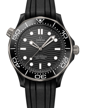 Omega Seamaster Diver 300m 43.5mm Ceramic Black Dial Rubber Strap 210.92.44.20.01.001