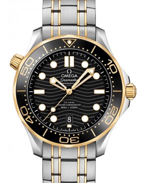Omega Seamaster Diver 300M 42mm Steel/Yellow Gold Black Dial Bracelet 210.20.42.20.01.002