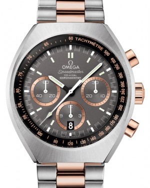 Omega Speedmaster Heritage Mark II Co-Axial Chronometer Chronograph 42.4x46.2mm Stainless Steel-Sedna Gold Grey Dial 327.20.43.50.01.001 - BRAND NEW
