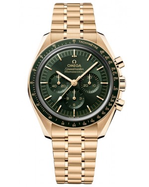 Omega Speedmaster Moonwatch Professional Chronograph 42mm Moonshine Gold Green Dial 310.60.42.50.10.001
