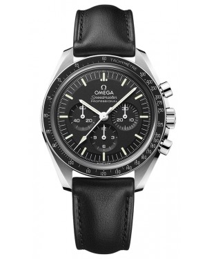 Omega Speedmaster Moonwatch Professional Chronograph 42mm Steel Black Dial Leather Strap 310.32.42.50.01.002