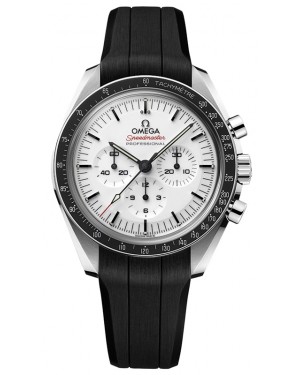 Omega Speedmaster Moonwatch Professional Chronograph Steel White Dial Rubber Strap 310.32.42.50.04.001