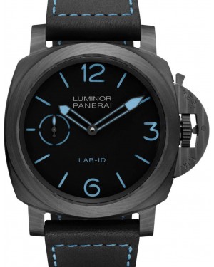 Panerai Luminor Lab-Id Carbotech™ Carbon Fibre 49mm Black Dial Leather Strap PAM00700 - BRAND NEW