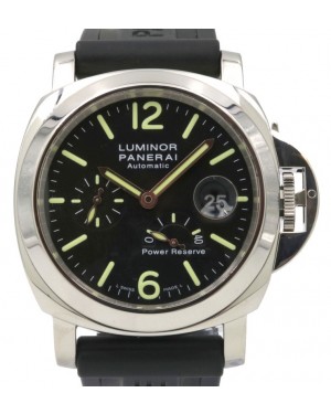 Panerai PAM 90 Luminor Power Reserve Automatic Acciaio 44mm Stainless Steel Rubber - PRE-OWNED