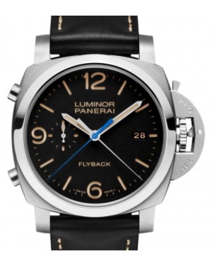 Panerai Luminor Chrono Flyback Stainless Steel 44mm Black Dial PAM00524 - PRE-OWNED