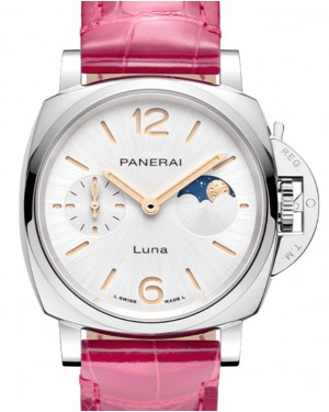 Panerai Luminor Due Luna Stainless Steel 38mm White Moonphase Dial PAM01180 - BRAND NEW