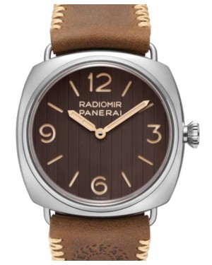 Panerai Radiomir Eilean Stainless Steel 45mm Brown Dial Leather Strap PAM01243 - BRAND NEW