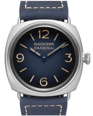 Panerai Radiomir Tre Giorni Stainless Steel 45mm Blue Dial PAM01335 - BRAND NEW