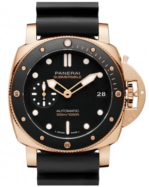 Panerai Submersible Goldtech™ 42mm Black Dial PAM02164 - BRAND NEW