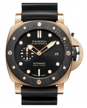 Panerai Submersible Goldtech™ OroCarbo 44mm Black Dial PAM02070 - BRAND NEW