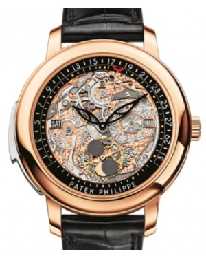 Patek Philippe Grand Complications Perpetual Calendar Day Month Rose Gold Skeleton Dial 5304R-001 - BRAND NEW