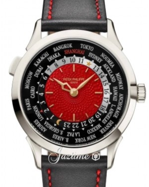 Patek Philippe Complications World Time Platinum “Shanghai Edition" Red Dial 5230P-010