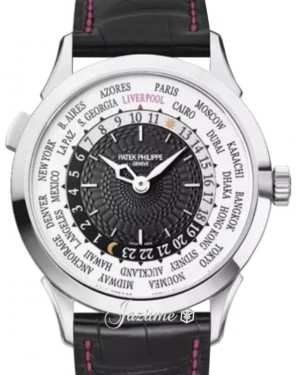 Patek Philippe Complications World Time White Gold “Liverpool Edition" Black Dial 5230G-012